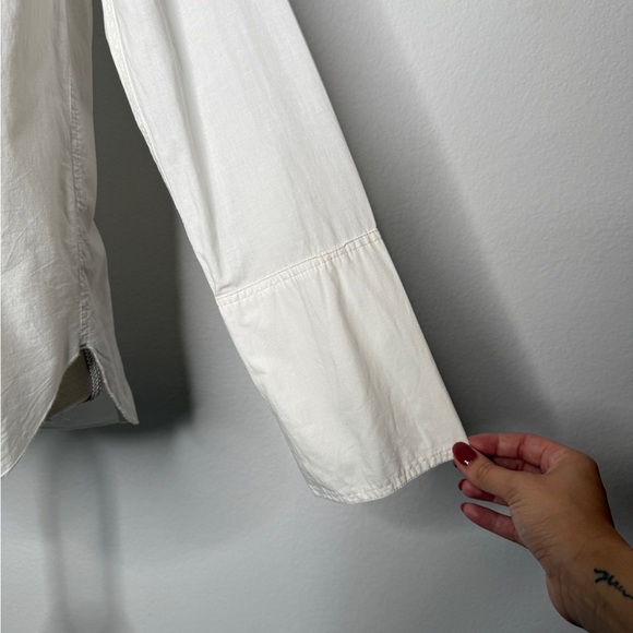 We The Free Long Sleeve White Button Down Size S - Picture 3 of 10